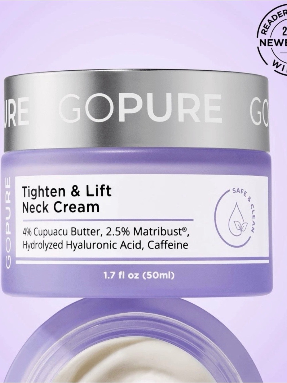 GOPURE Tighten & Lift Neck Firming Cream ~ 1.7 oz Exp: 12/2028 ~ New in Box